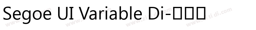 Segoe UI Variable Di字体转换